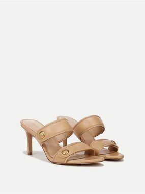 Veronica Beard Sona soft leather heeled sandle